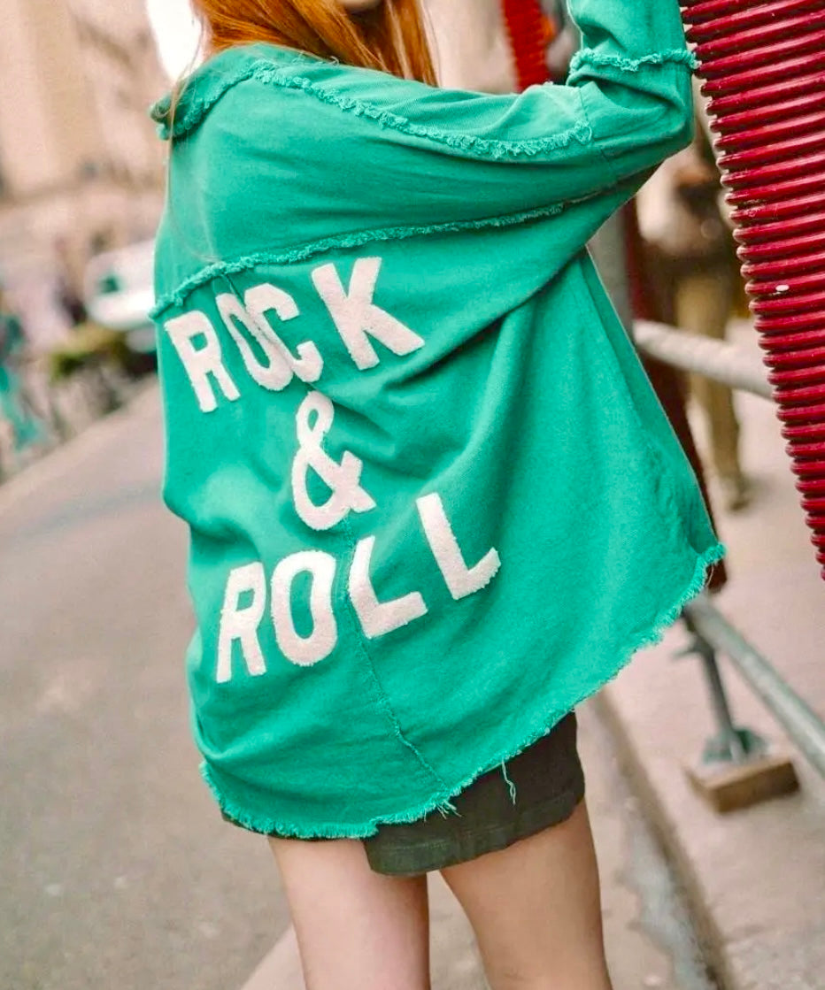 Veste chemise over size ROCK & ROLL
