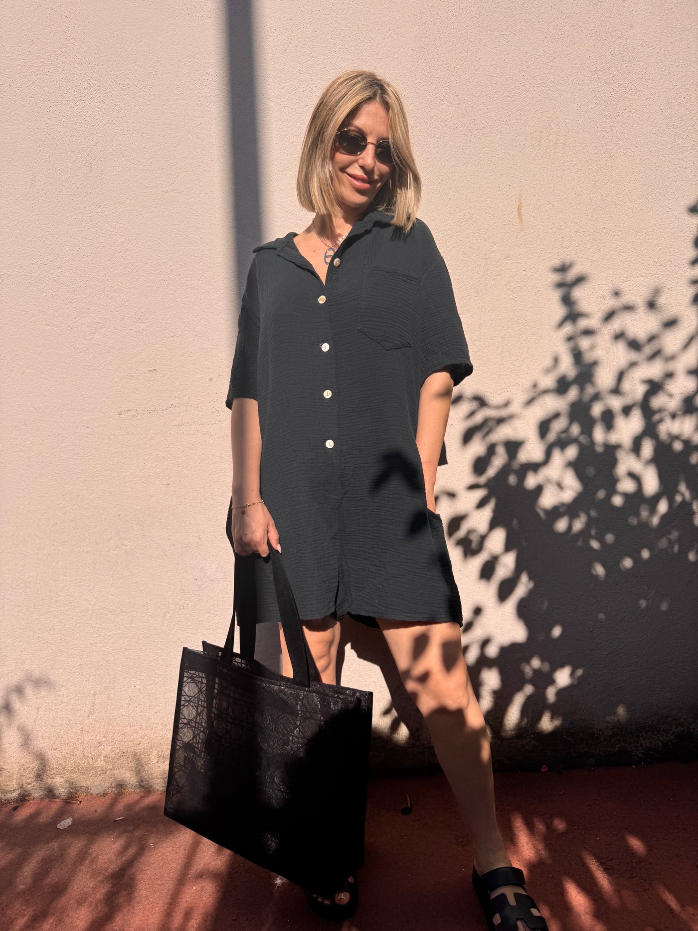 Comb-short en gaze de coton ALYA