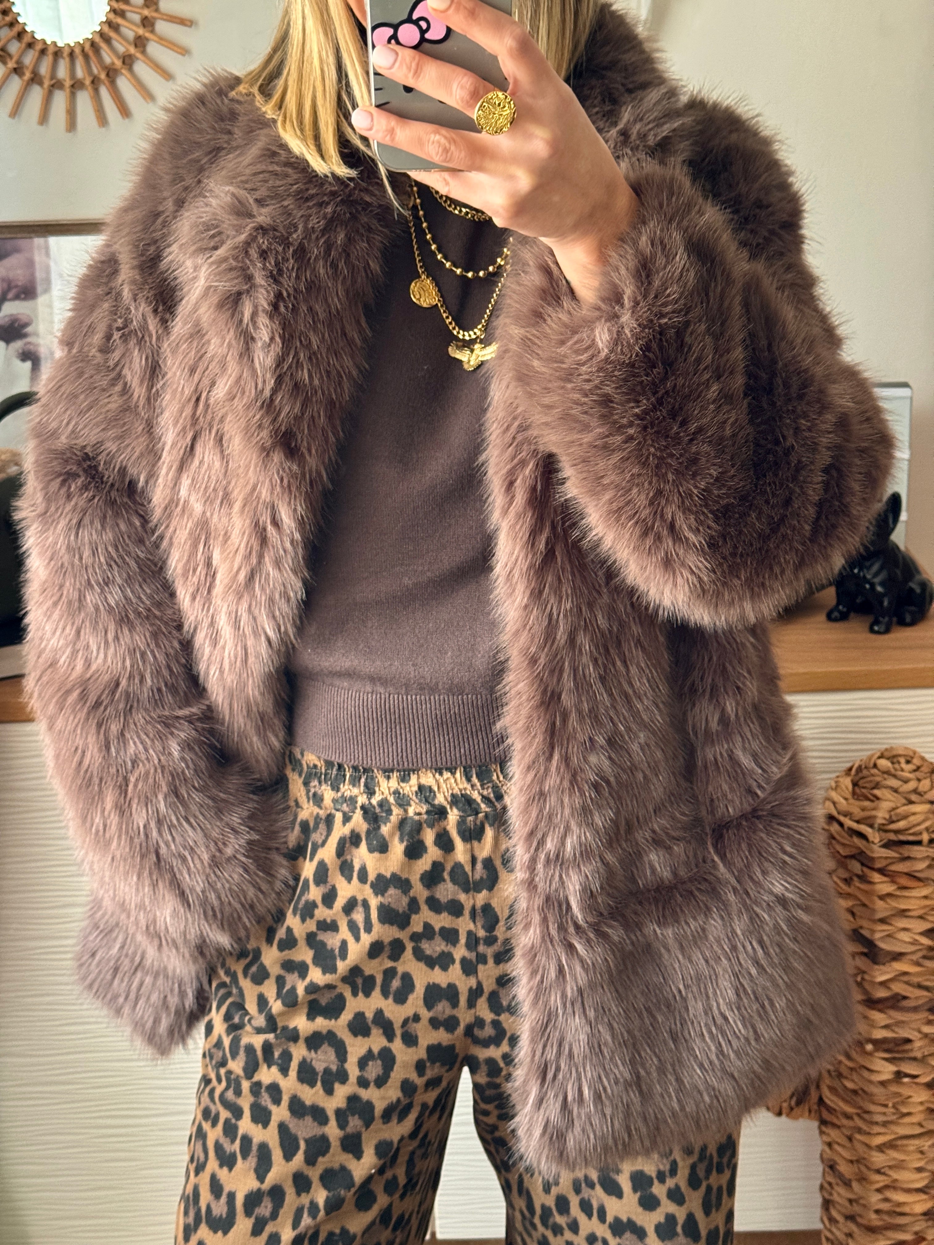 Veste en fourrure végane SARAH