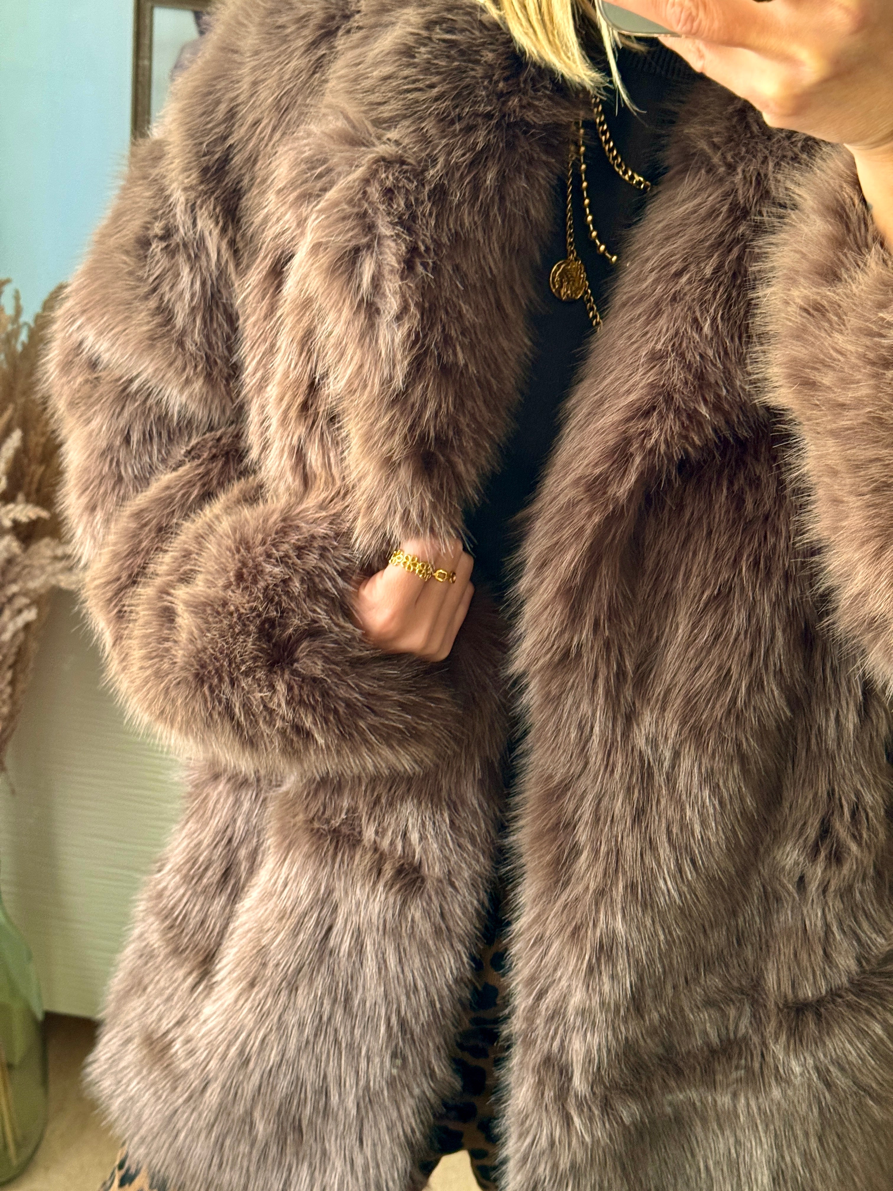 Veste en fourrure végane SARAH