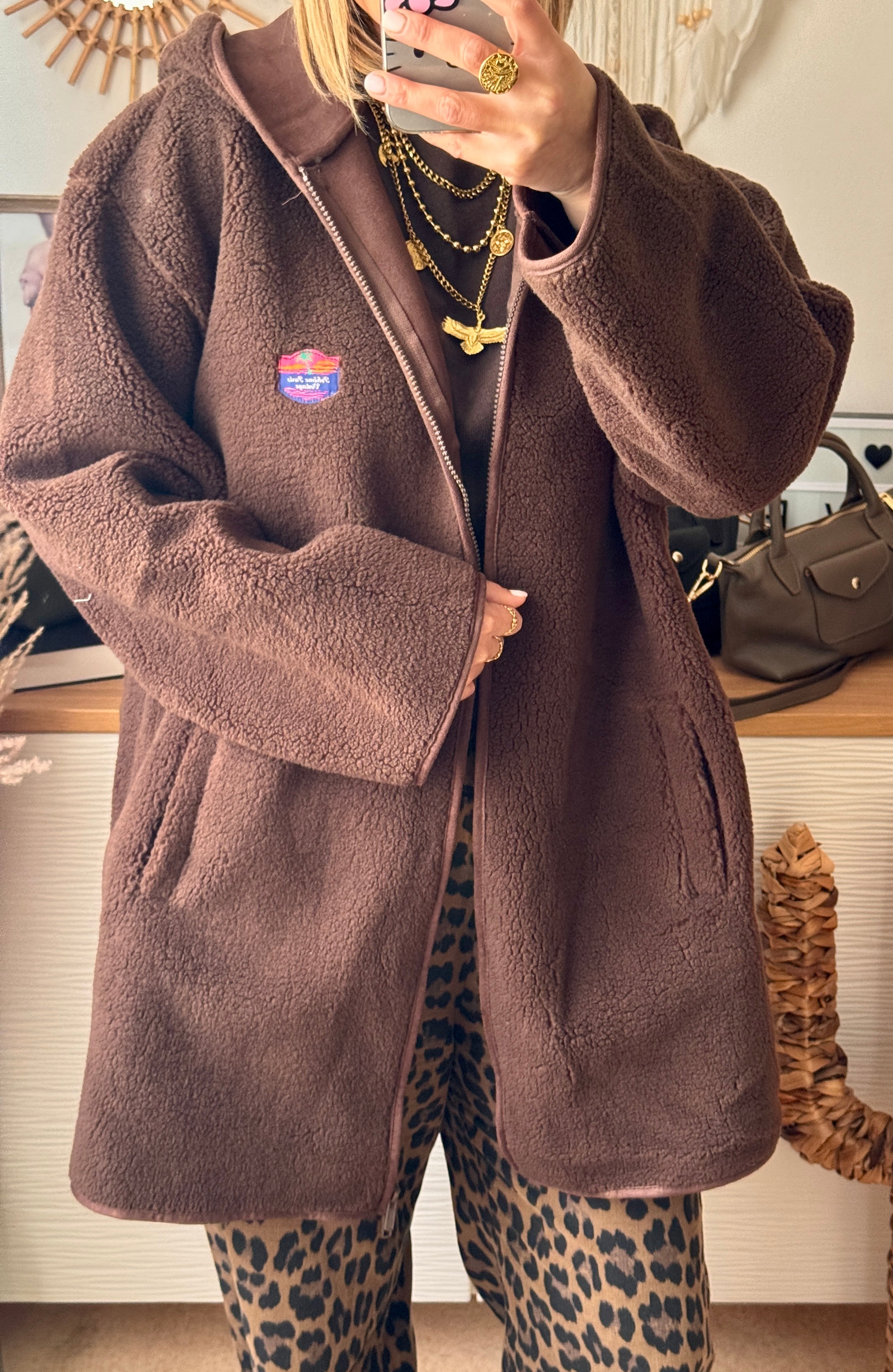 Polaire à Capuche longue