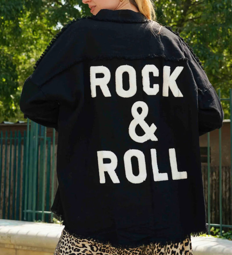Veste chemise over size ROCK & ROLL
