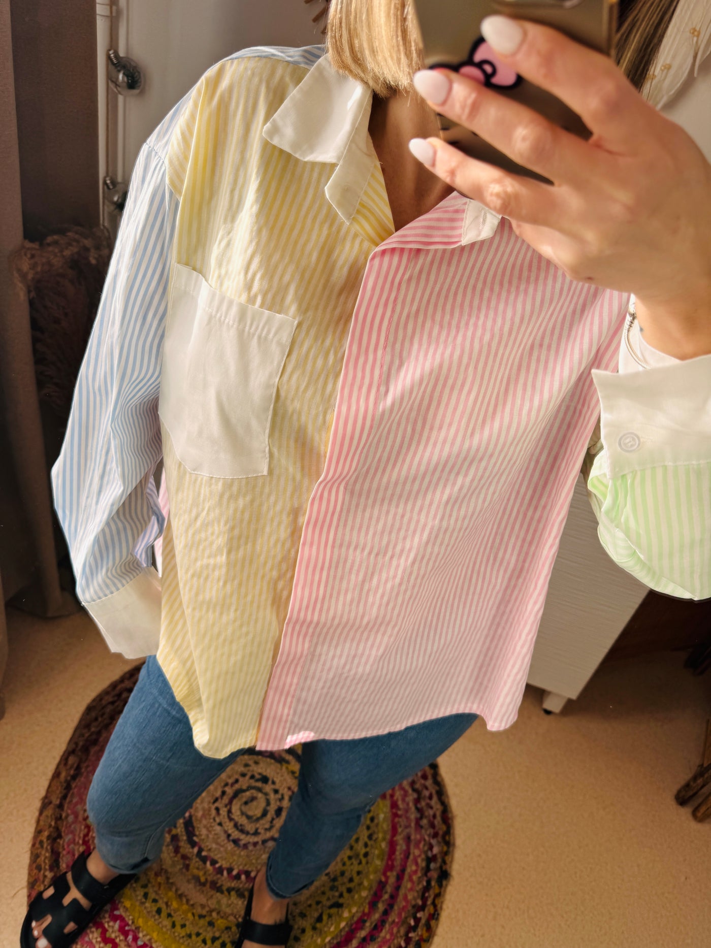 Chemise rayé over size LANA