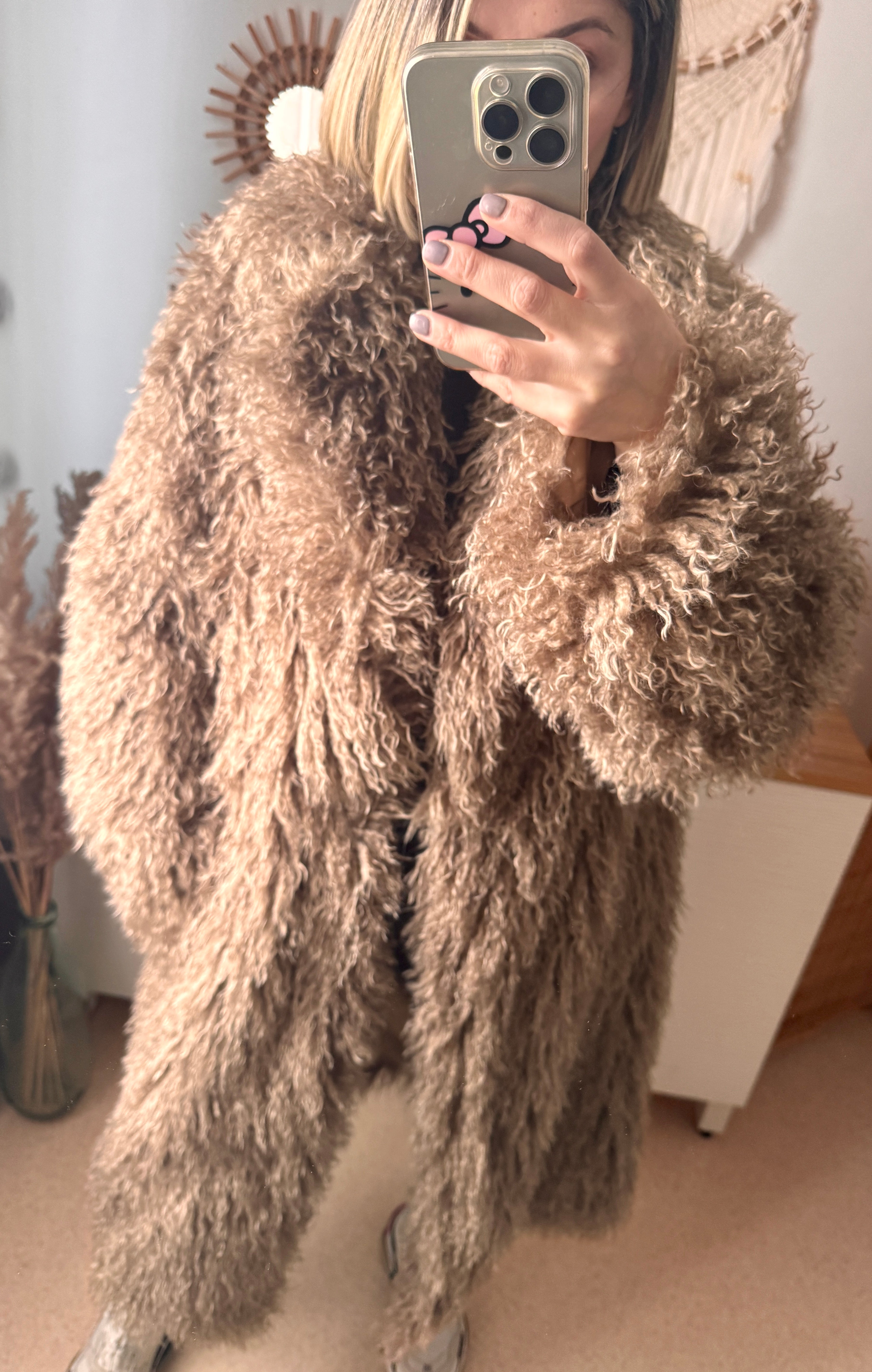 Long manteau en fausse fourrure FROUFROU