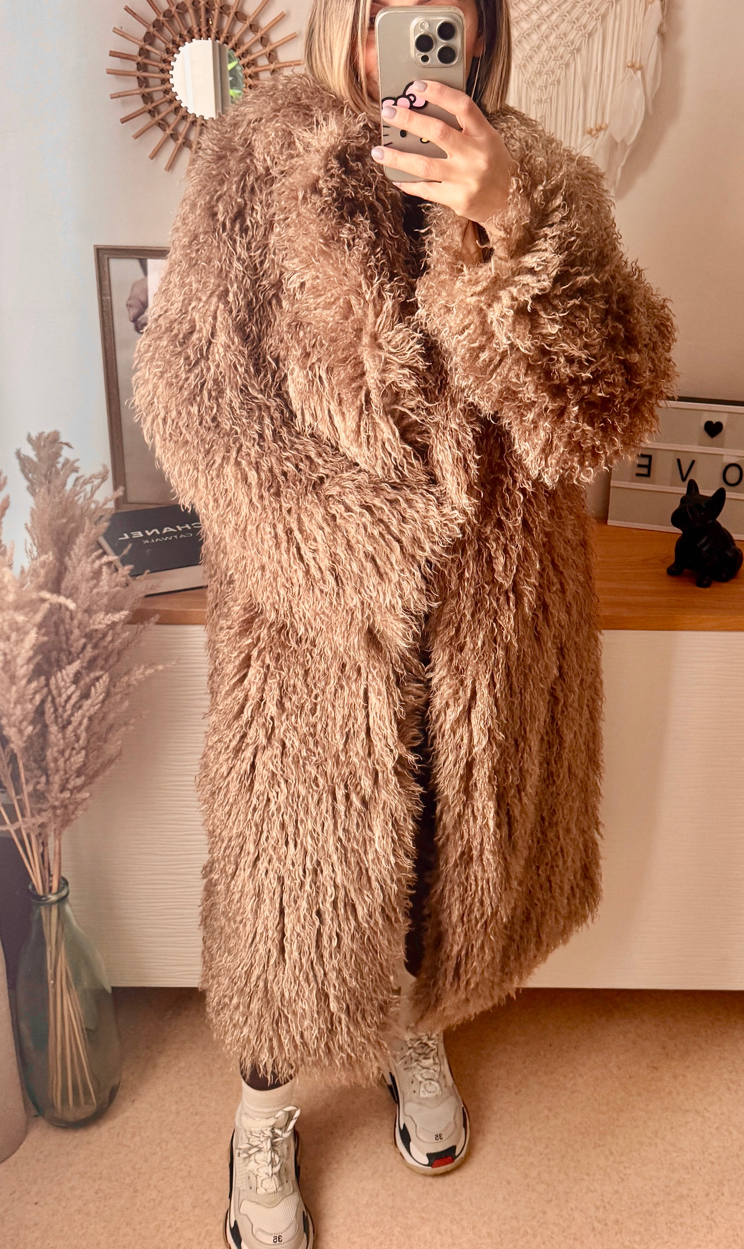 Long manteau en fausse fourrure FROUFROU