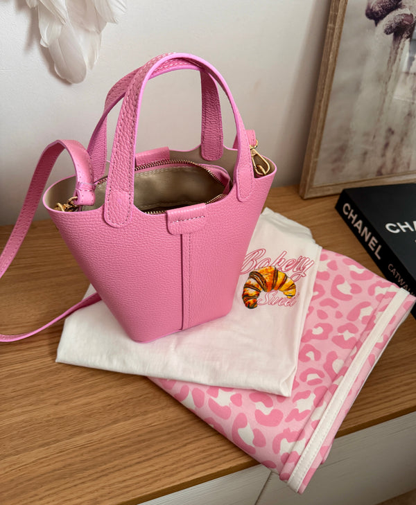 Petit sac seau en cuir PICO