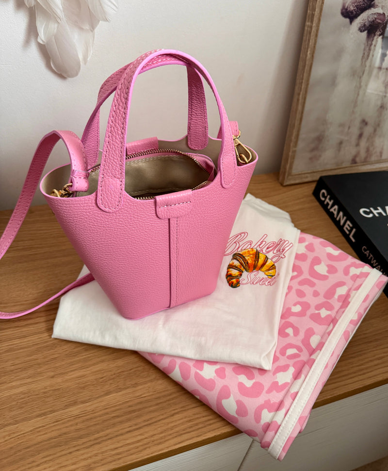 Petit sac seau en cuir PICO