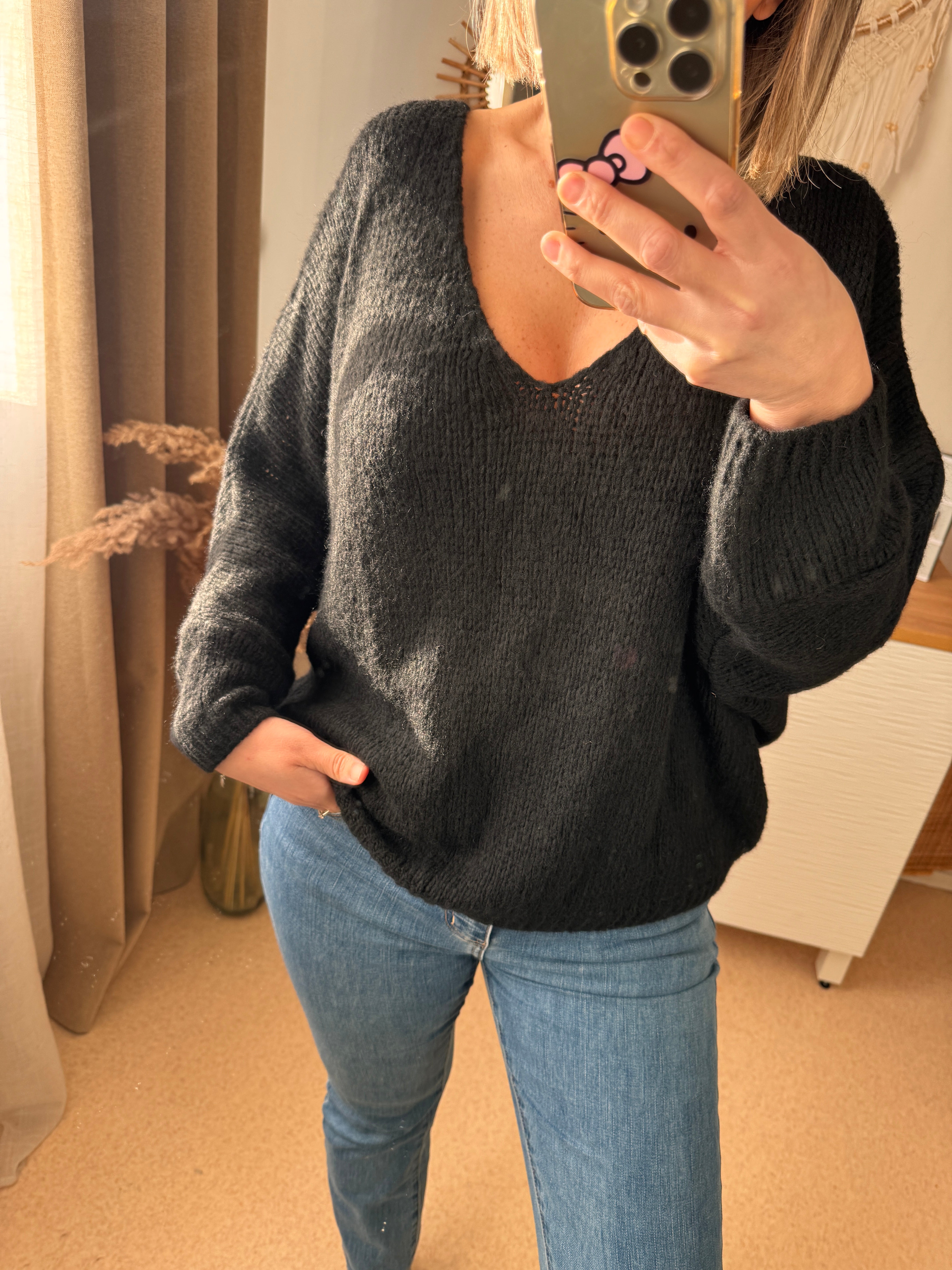 Pull en maille over size LOU