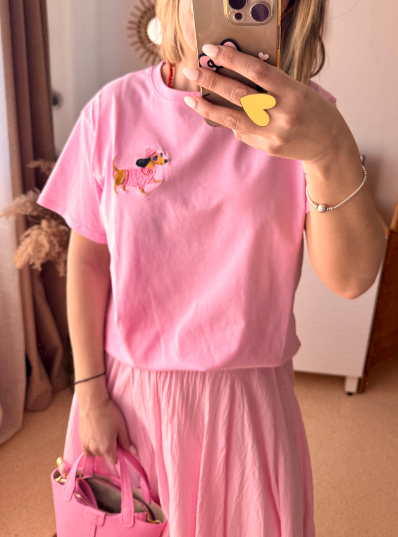 T-shirt brodé TECKEL