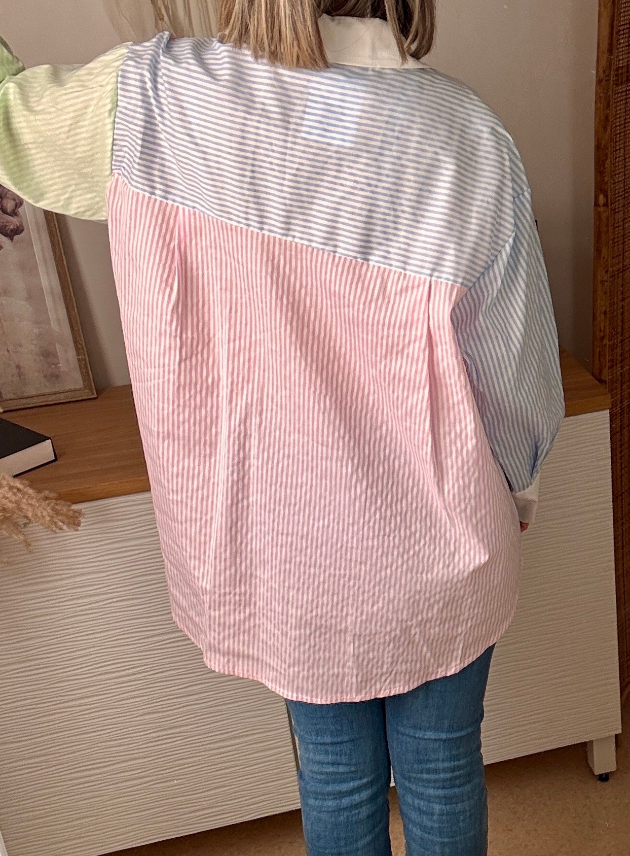 Chemise rayé over size LANA