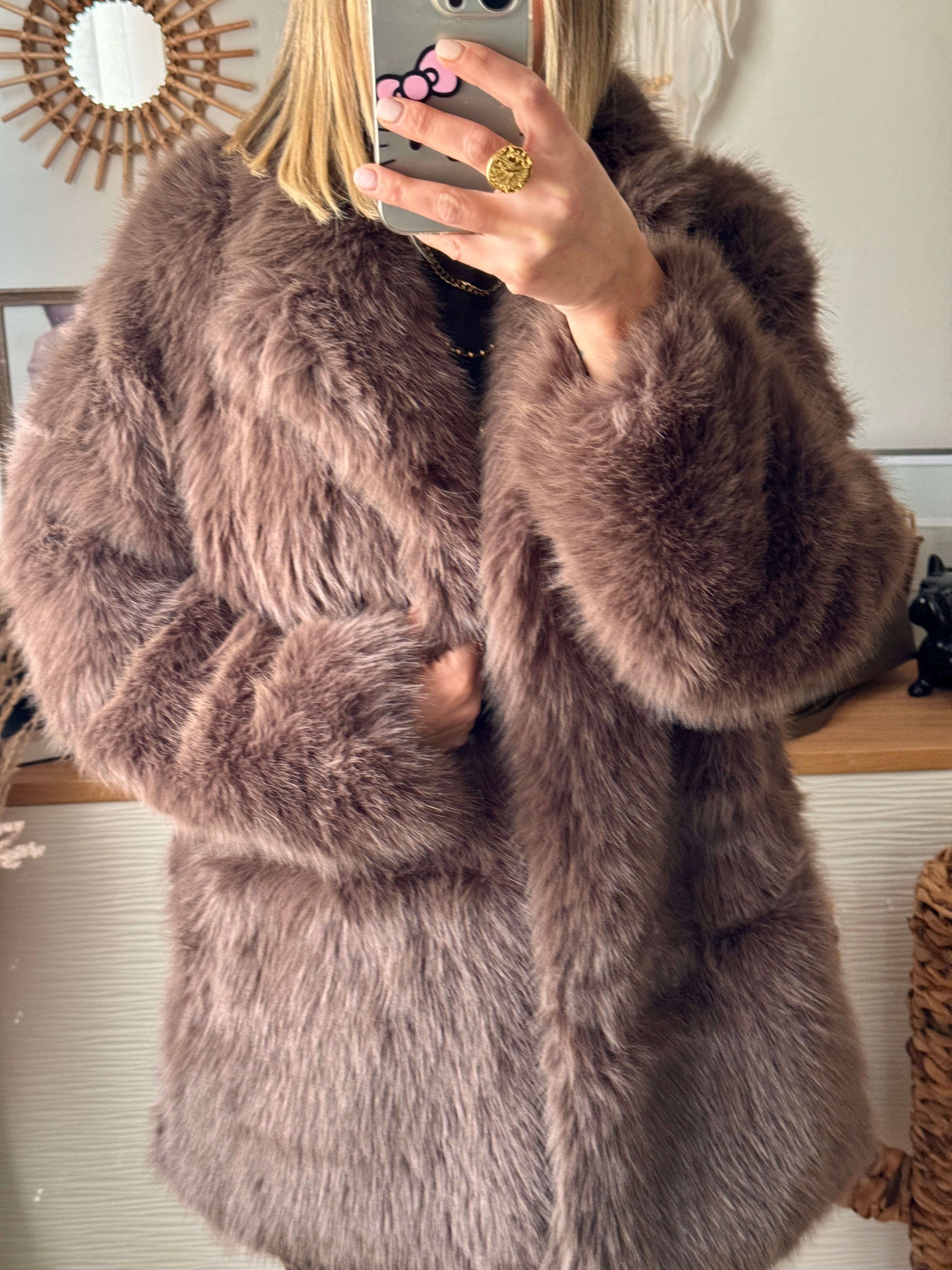 Veste en fourrure végane SARAH