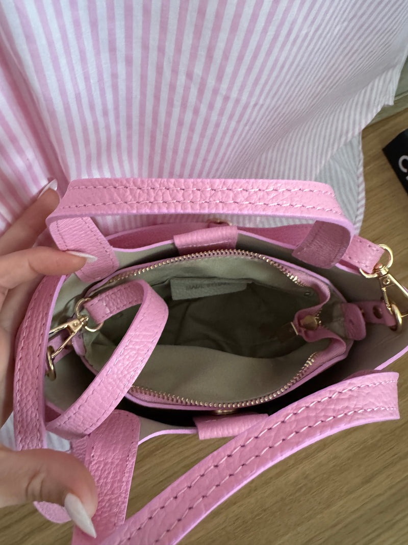 Petit sac seau en cuir PICO