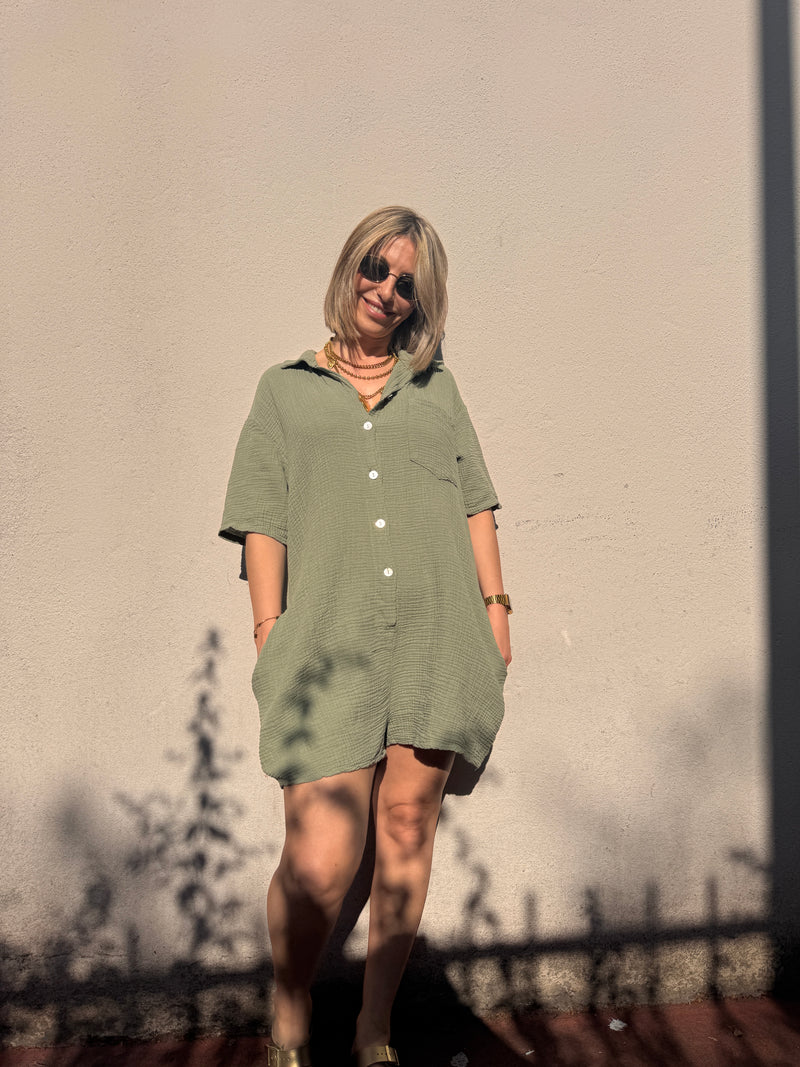 Comb-short en gaze de coton ALYA