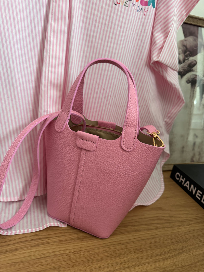 Petit sac seau en cuir PICO