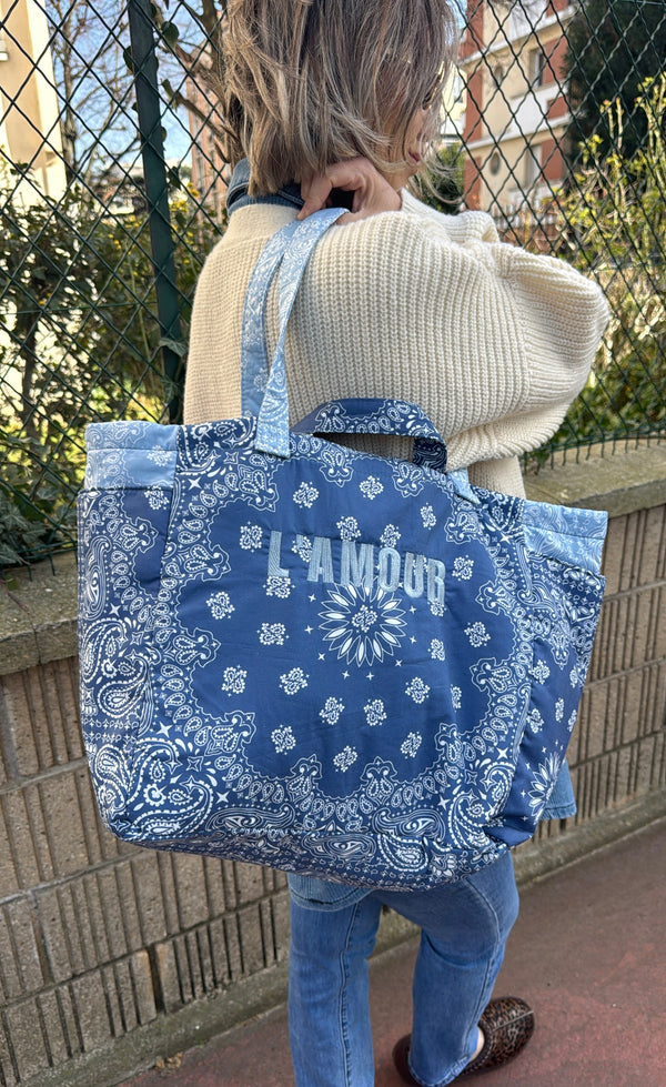 Grand sac cabas BANDANA