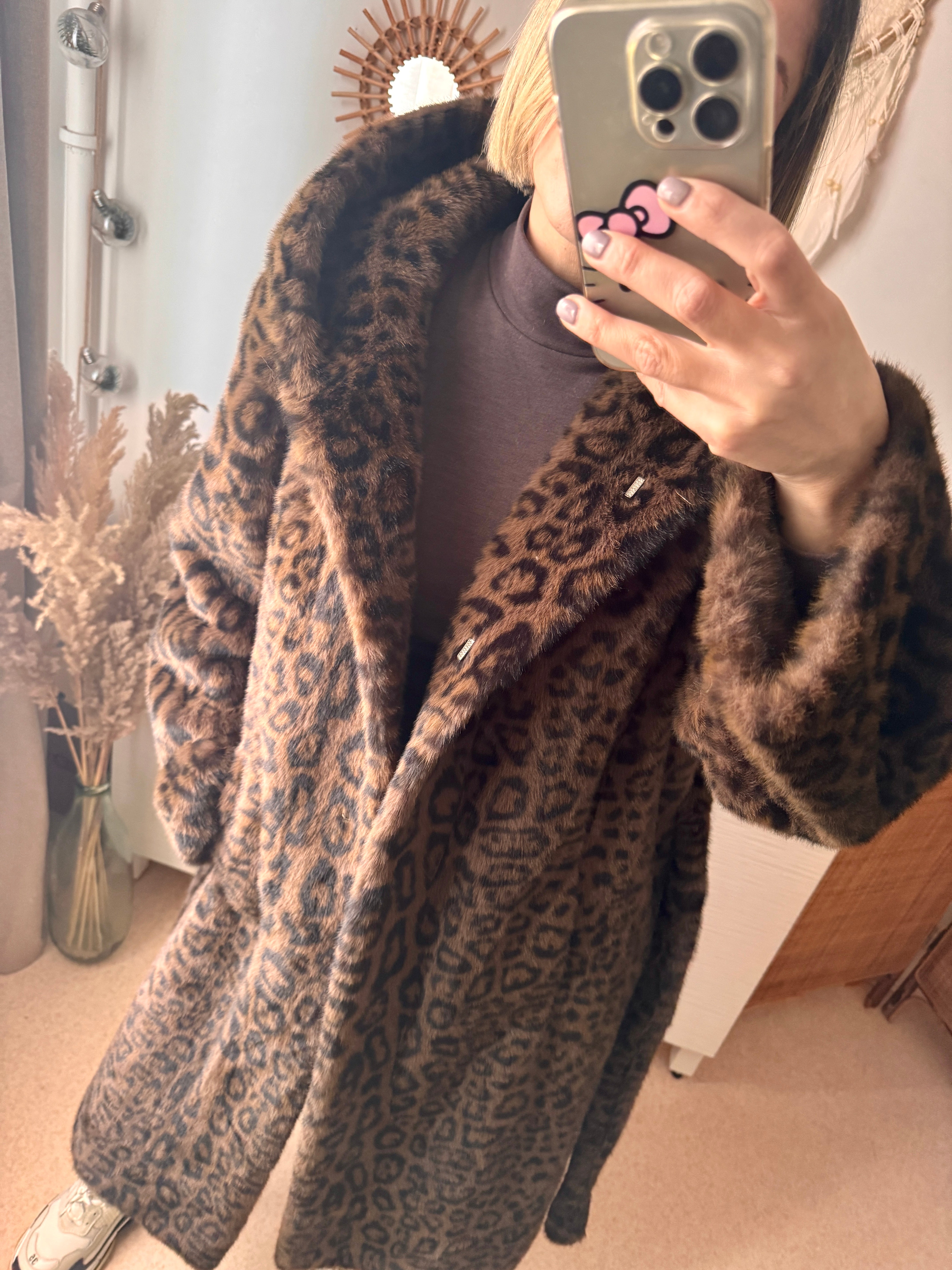Manteau en fausse fourrure LÉOPARD 🐆
