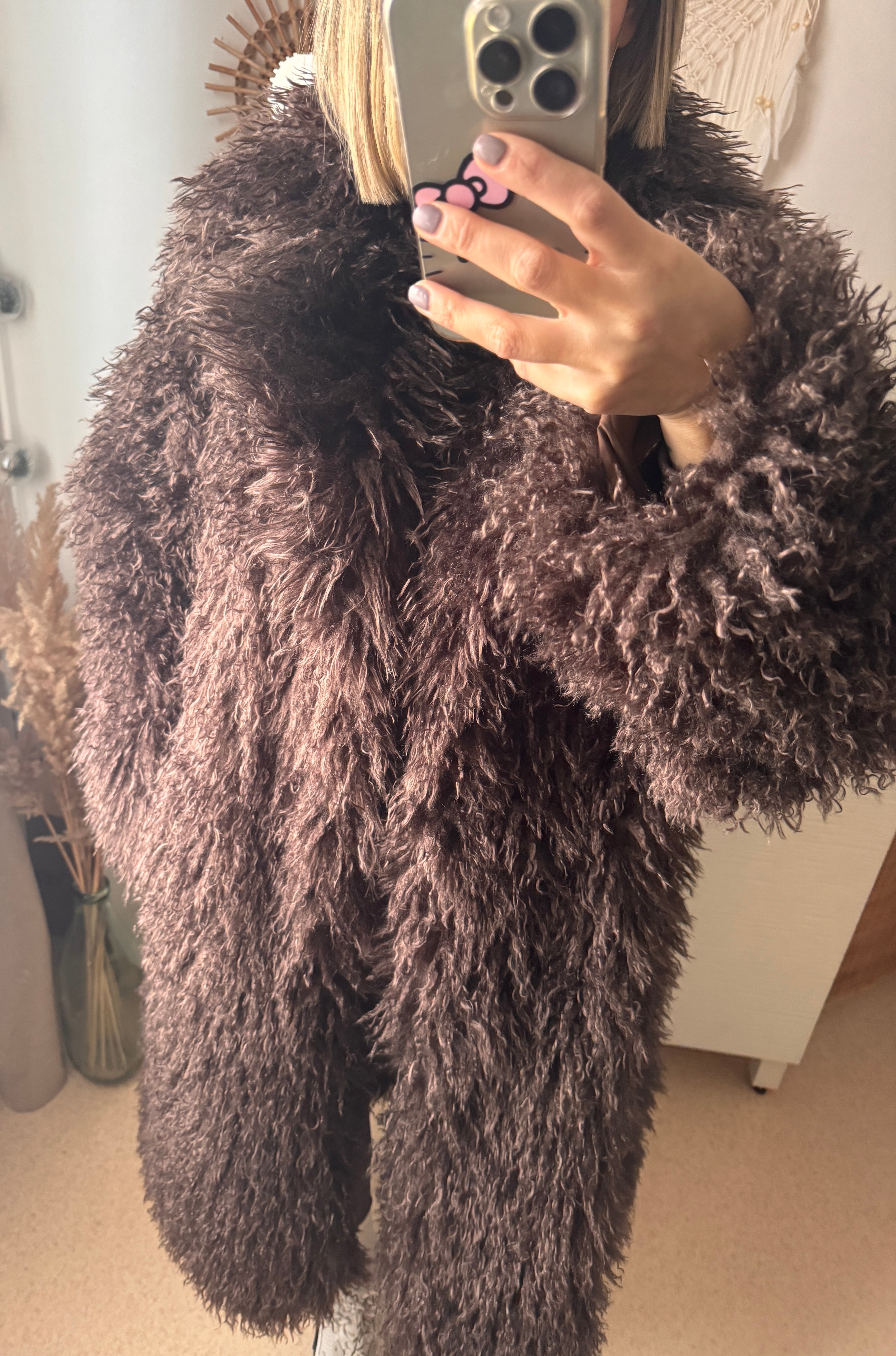 Long manteau en fausse fourrure FROUFROU