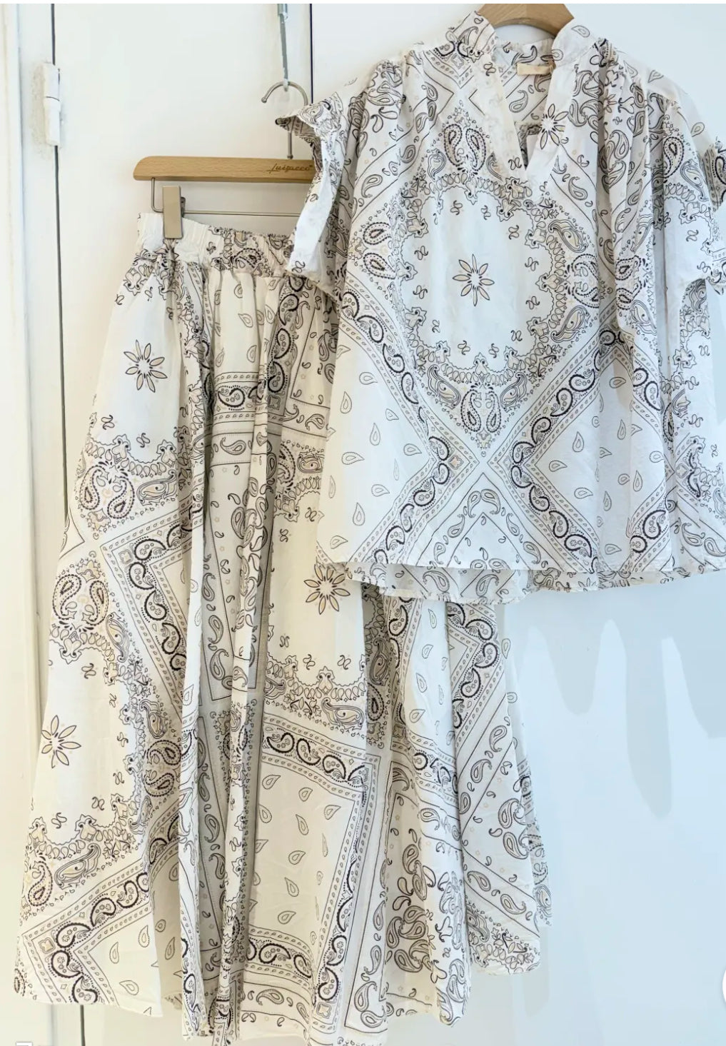 Ensemble fluide imprimé BANDANA