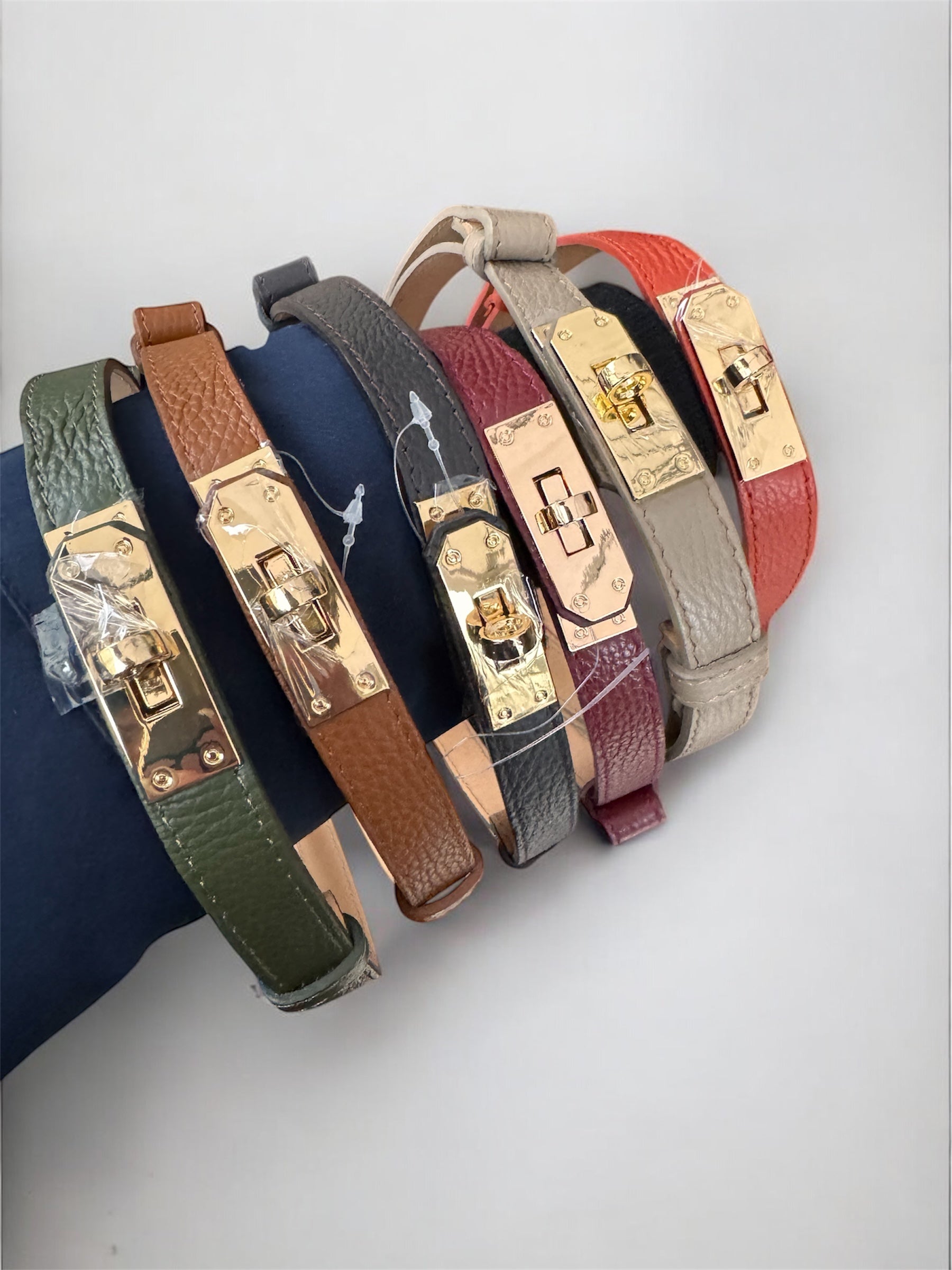 Ceinture ajustable en cuir