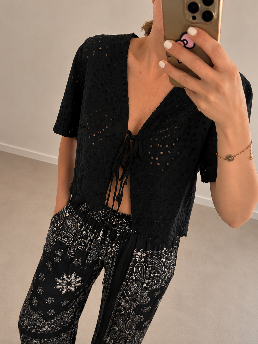 Blouse en broderie anglaise