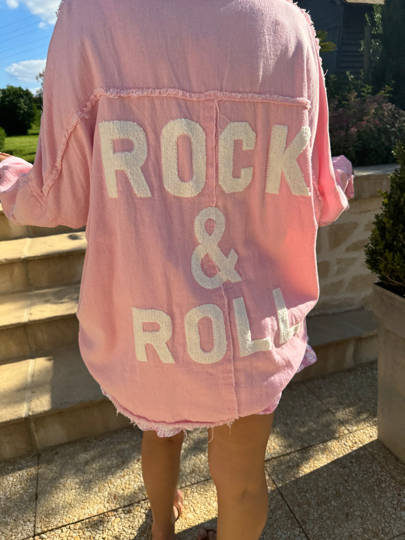 Veste chemise over size ROCK & ROLL